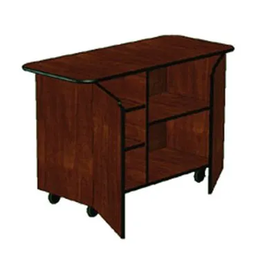 Lakeside 68205 Breakout Dining Station w/ 1 Right and 2 Left Adjustable Shelves, 2 Hinged Doors