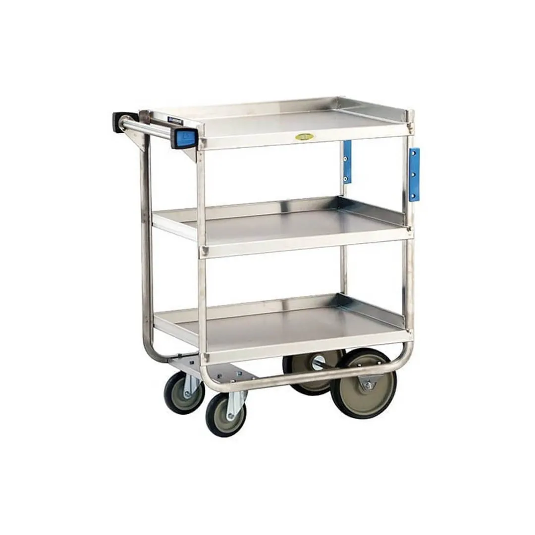 Lakeside 711 Stainless Steel 3 Shelf Utility Utility Cart - 700 lb. Capacity