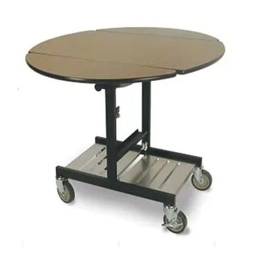 Lakeside 74420 Classic Series Room Service Table, Oval, Bi-Fold, 43"W x 36"D x 31"H