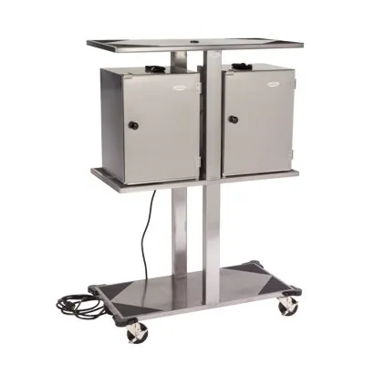 Lakeside 74555 Stainless Steel Food Carrier Box Storage Rack w/ 6 Electrical Element Boxes