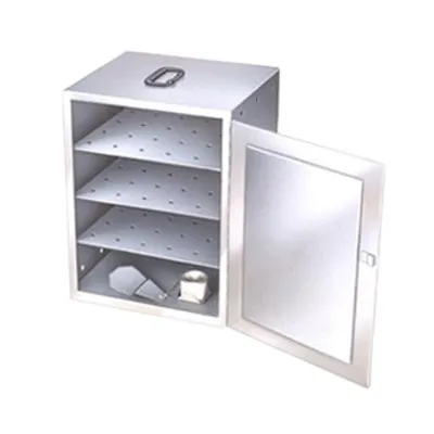 Lakeside 75112 Stainless Steel 3-Shelf Food Carrier Box for Room Service Tables