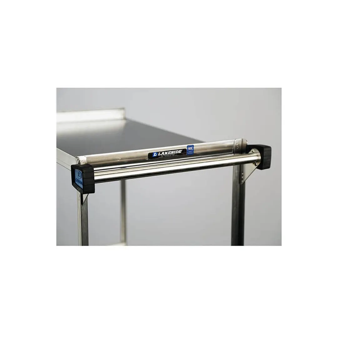 Lakeside 759 54" 3 Shelf Utility Cart w/ Shelf Size 21" x 49" - 54 5/8" x 22 3/8" x  37"