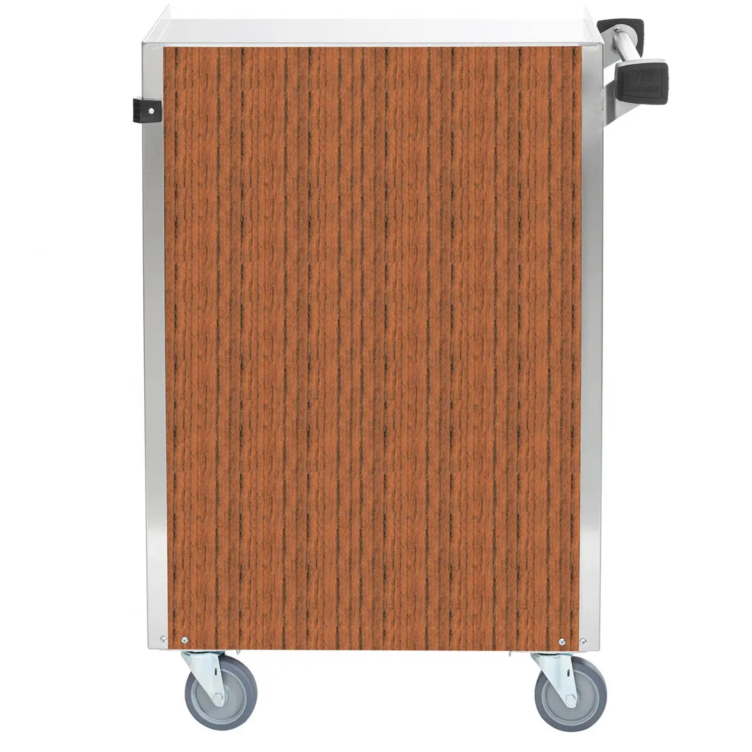 Lakeside 815 28" Metal Bus Utility Transport Cart w/ (4) Shelf, Stainless Steel 