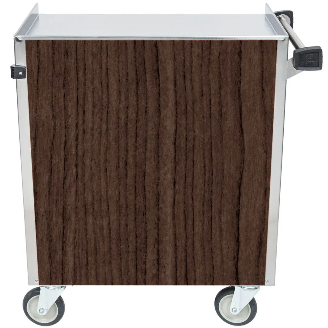 Lakeside 822 31" Metal Bus Utility Transport Cart w/ (3) Shelf, Stainless Steel 