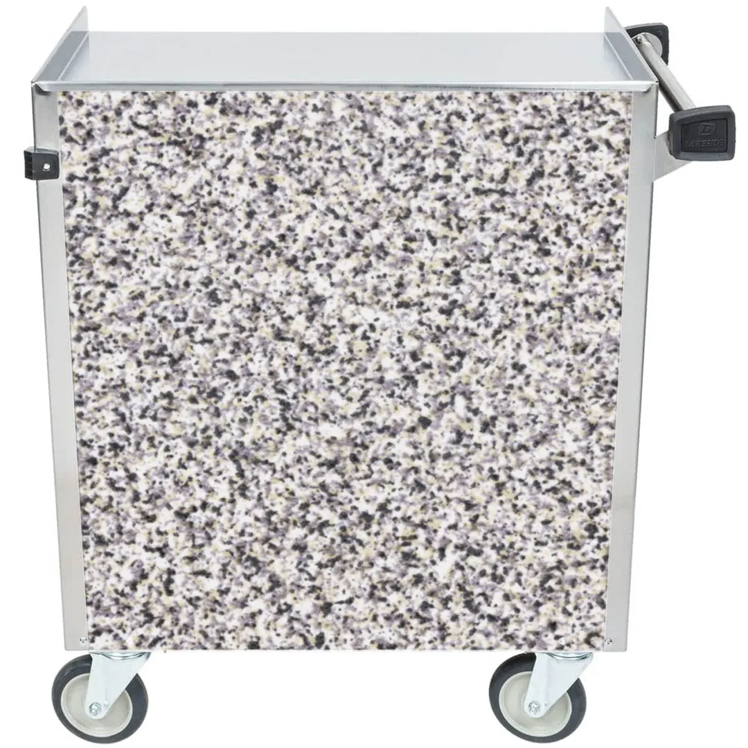 Lakeside 822 31" Metal Bus Utility Transport Cart w/ (3) Shelf, Stainless Steel 