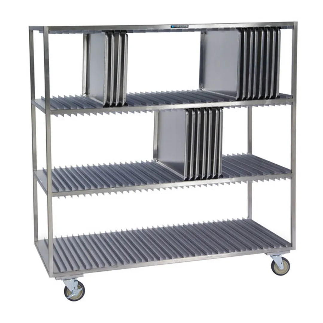 Lakeside 848 Stainless Steel Sheet Pan Drying Rack with 3 Shelves and 120 Pan Capacity