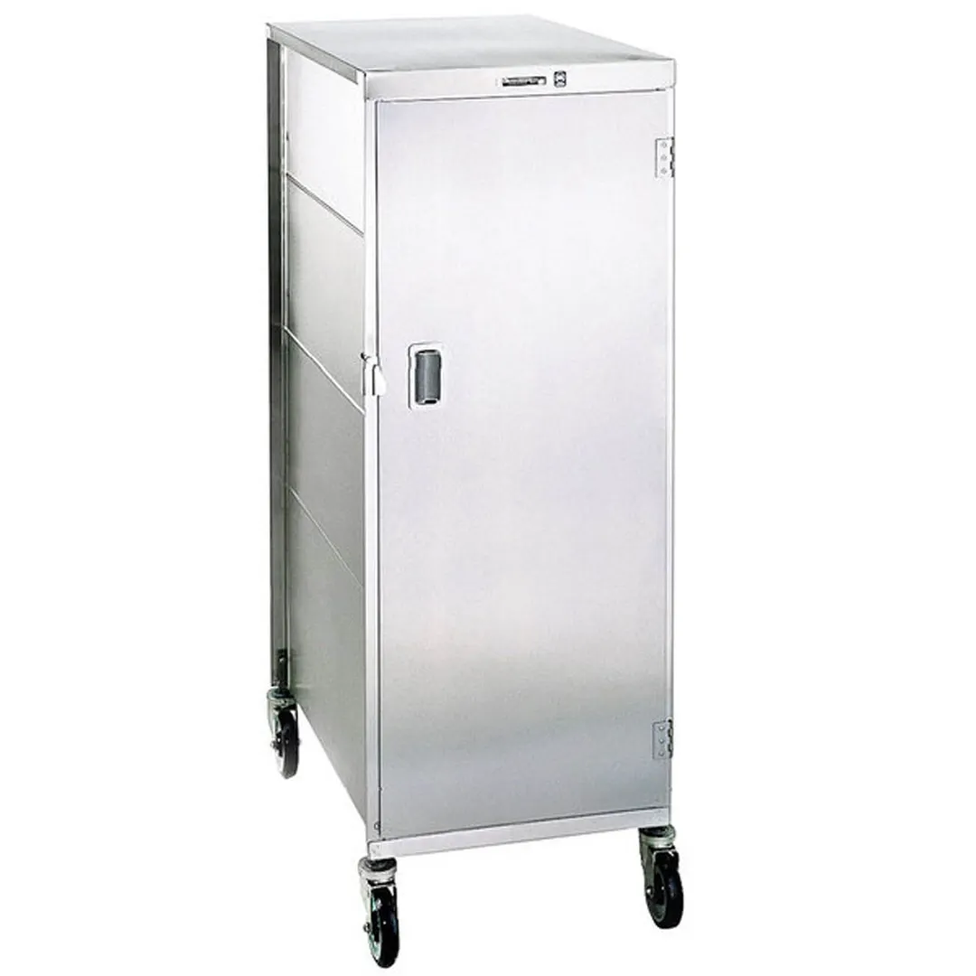 Lakeside 852 Stainless Steel 20 Tray Enclosed Meal Delivery Cart w/ 1 Compartment