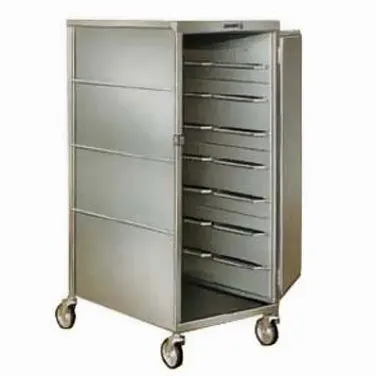 Lakeside 857 Stainless Steel 20 Tray Enclosed Meal Delivery Tray Cart