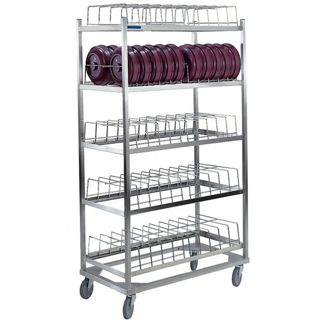 Lakeside 898 Stainless Steel Dome Drying Rack with 5 Shelves and 100 Dome Capacity