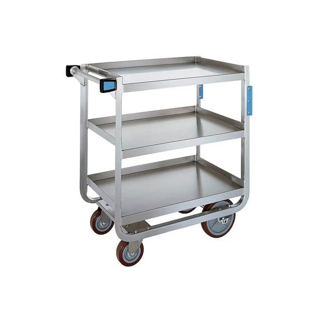 Lakeside 939 Tough Transport Stainless Steel 3-Shelf Utility Cart -33" x 19-3/4" x 34-1/4"