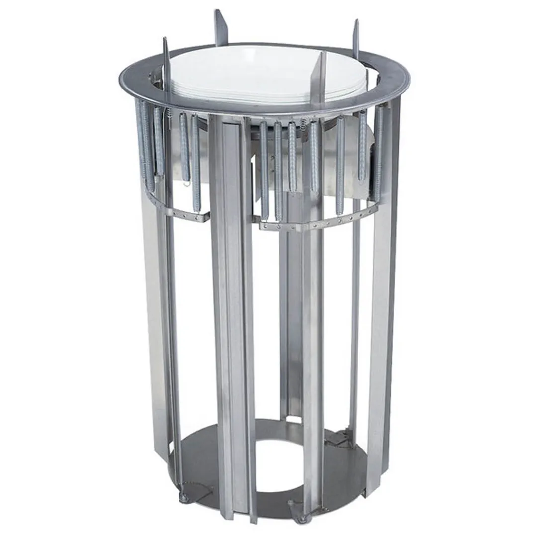 Lakeside 968 Unheated Drop In Dish Dispenser, Maximum Dish Size 13-1/2" diameter