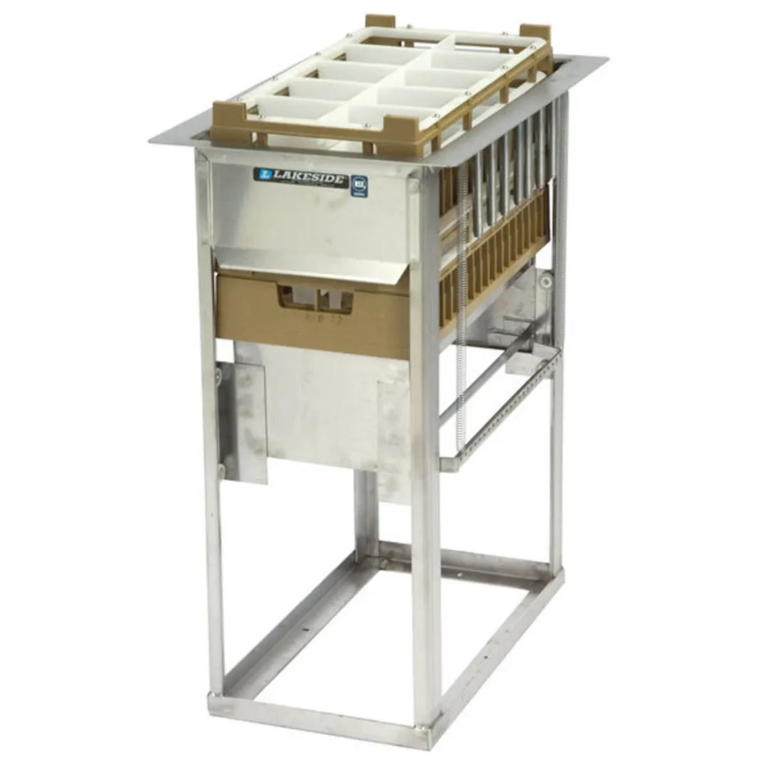 Lakeside 973 Stainless Steel Drop-In Cup & Glass Rack Dispenser, 6 Racks