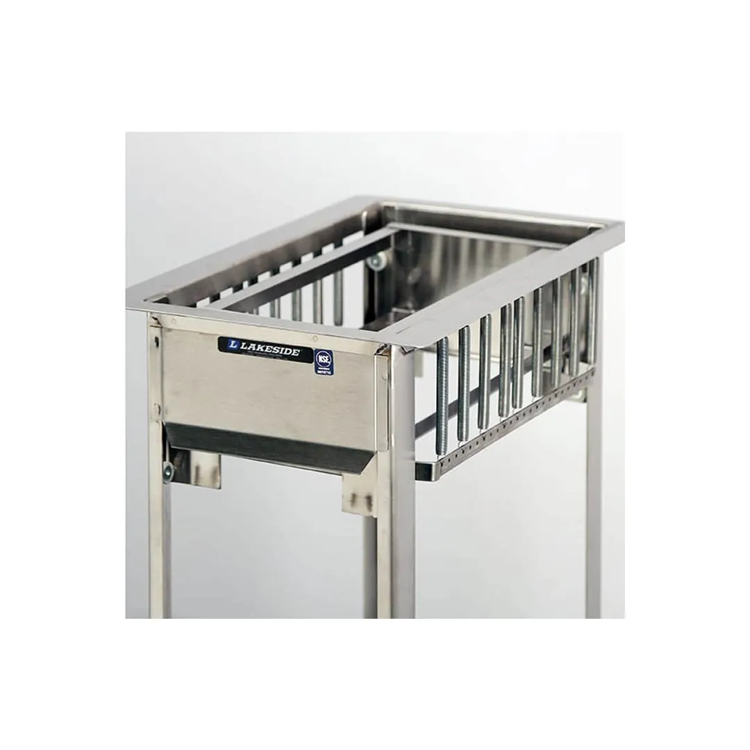 Lakeside 973 Stainless Steel Drop-In Cup & Glass Rack Dispenser, 6 Racks