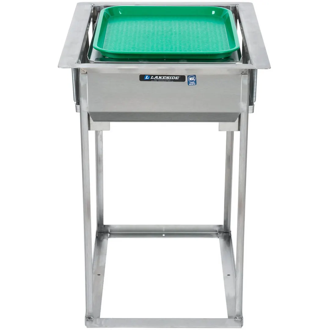 Lakeside 976 Tray Dispenser, Single, Drop-In, Self-Leveling, Open Frame