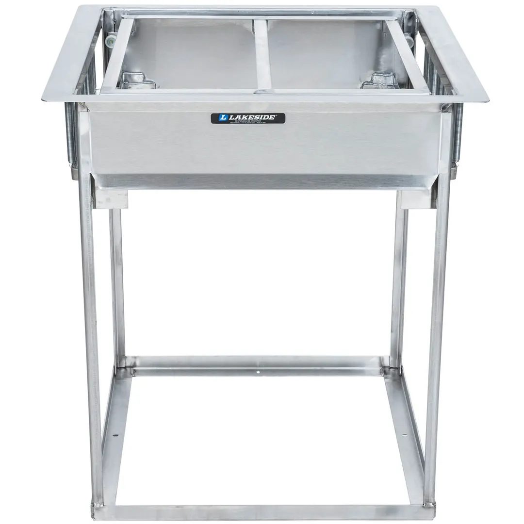 Lakeside 977 Stainless Steel Drop-In Cup & Glass Rack Dispenser, Self-Leveling