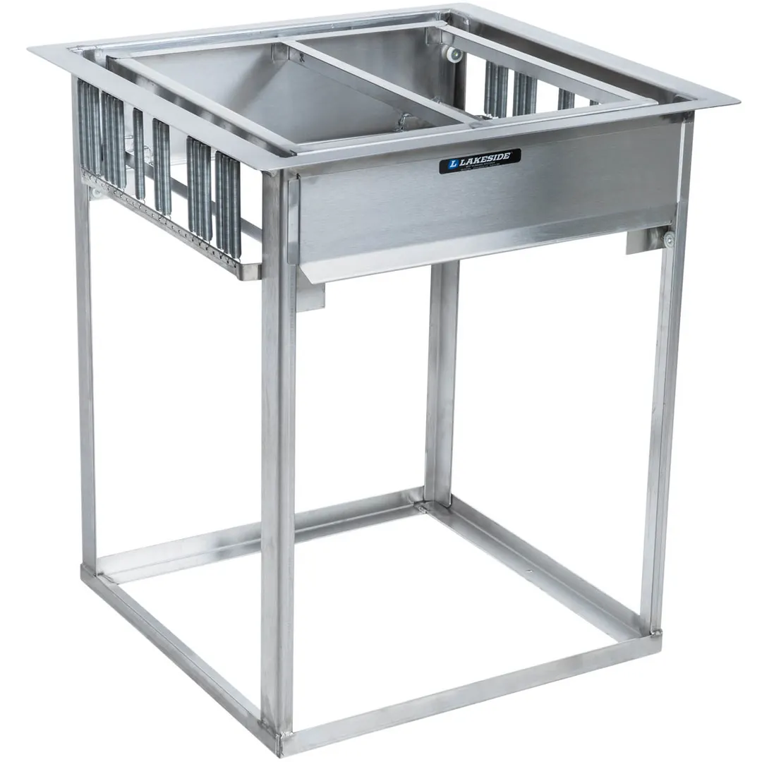 Lakeside 977 Stainless Steel Drop-In Cup & Glass Rack Dispenser, Self-Leveling