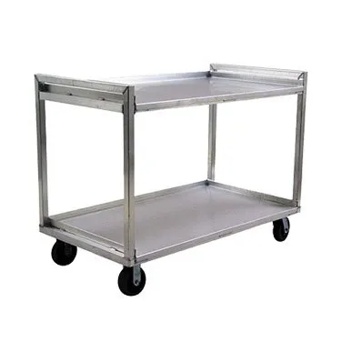 Lakeside PB2937 37" Aluminum 2-Shelf Correctional Utility Cart