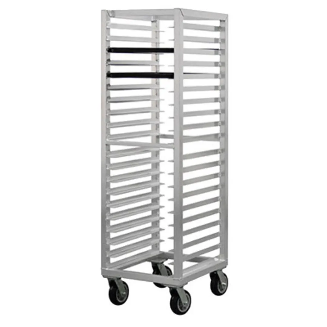 Lakeside PBPR988, 20 Pan End Load Heavy Duty Aluminum Bun / Sheet Pan Rack, Assembled 
