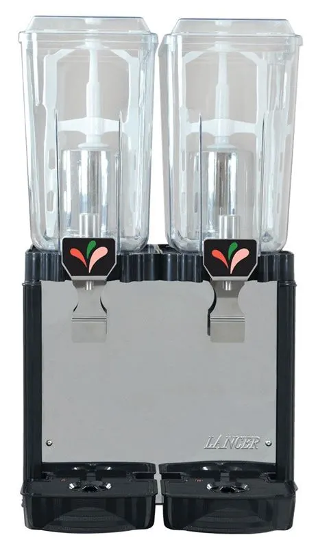 Lancer 85-11122A-GRY Beverage Dispenser with Double Bowls / Spray Type - 5.3 Gal (each) - 550W