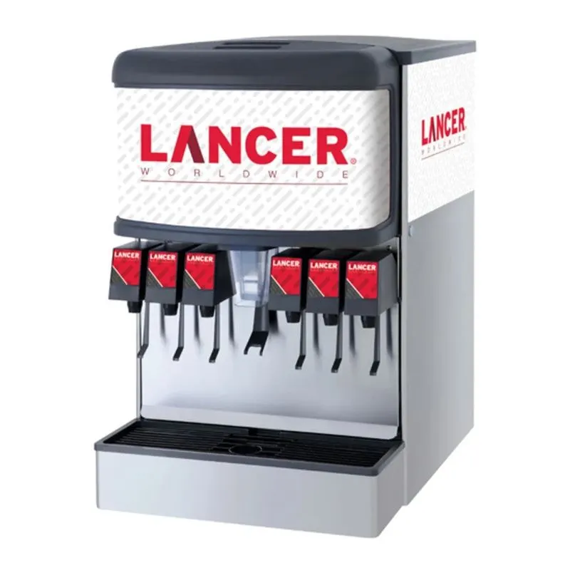 Lancer 85-4526H-110 Illuminated Interchangeable Juicer Dispenser, Self-Serve - (6+1) Valves
