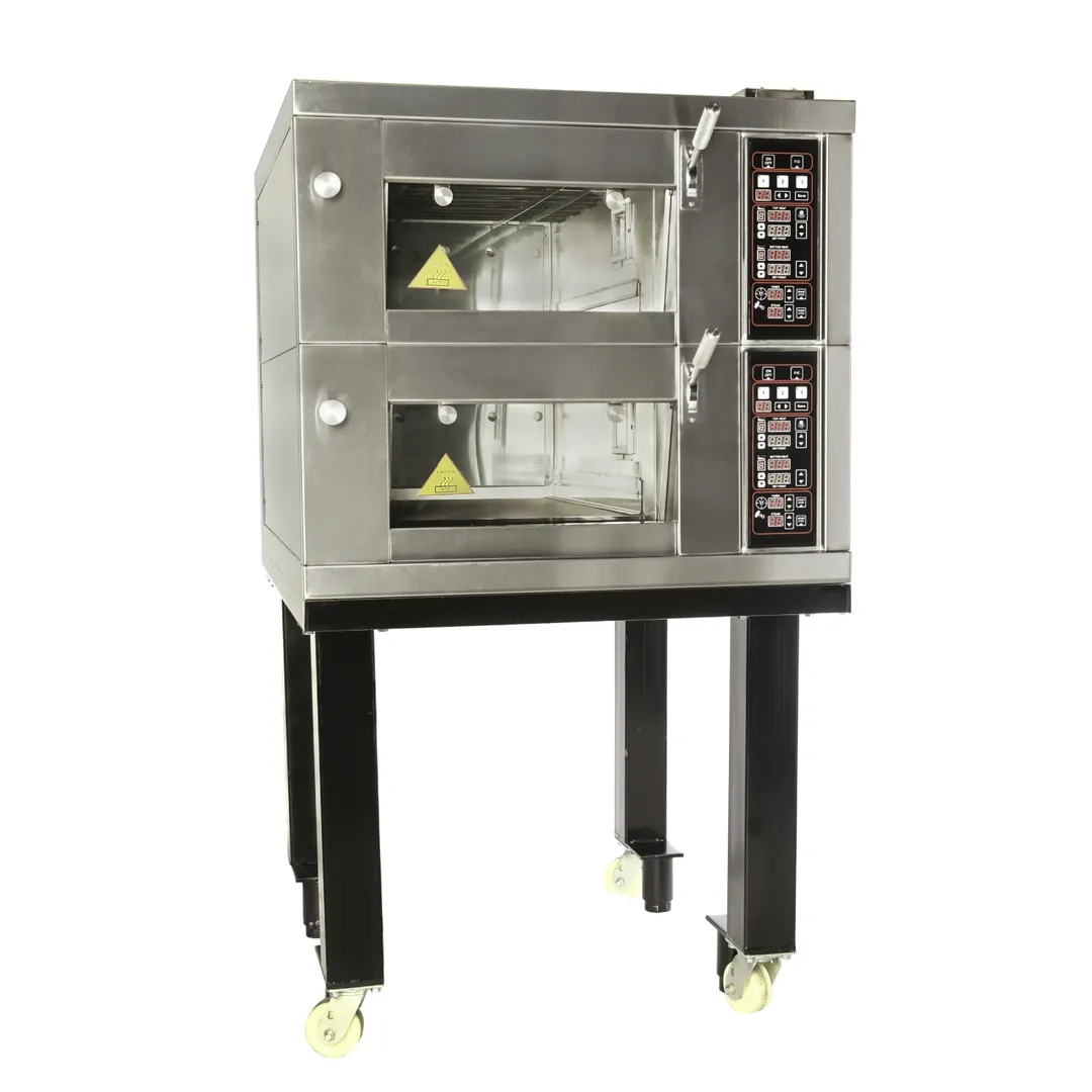 LBC Bakery SE-912-B 36" Electric BakerSeries Double-Deck Oven w/ Stone Hearth, Digital Display