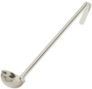Winco LDI-1 One-Piece Stainless Steel 1 oz LDI Series Serving Ladle w/ 10-3/8" Handle