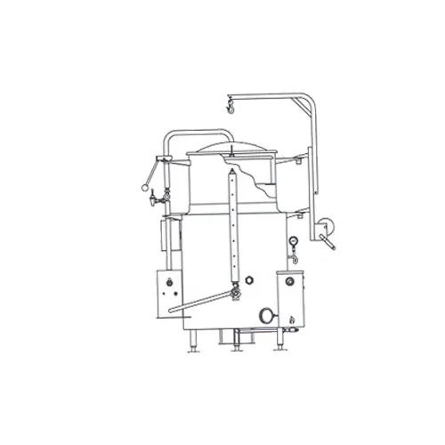 Legion LTCRG-100 100 Gallon Floor Stationary Full Steam Jacketed Gas Kettle, Leg Base, 125.000 BTU