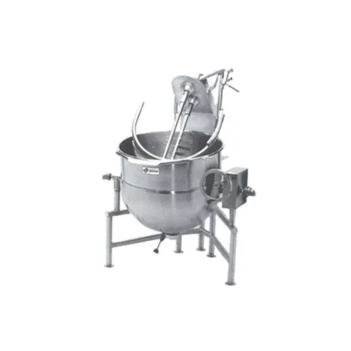 Legion TWT-20 20 Gallon Floor Tilting 2/3 Steam Jacketed Direct Steam Kettle w/ Tri-Leg Base