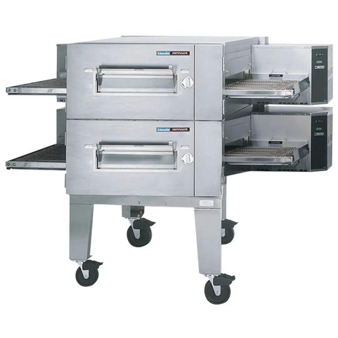 Lincoln 1600-2E 80" Double Deck Electric Conveyor Oven, Floor Model