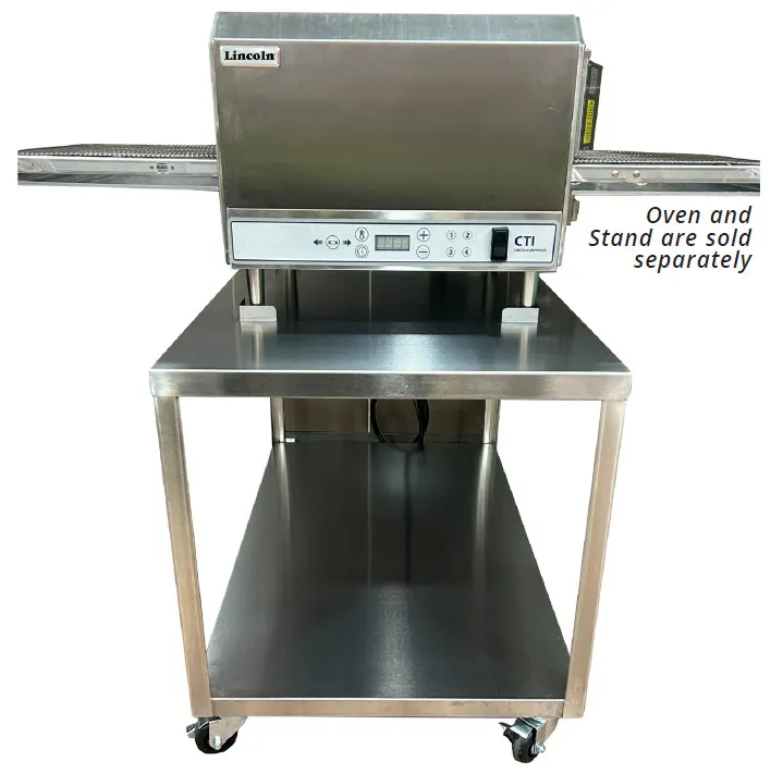 Lincoln 4805 Stand with Bottom Shelf & Casters, For Single Stack Ovens Only