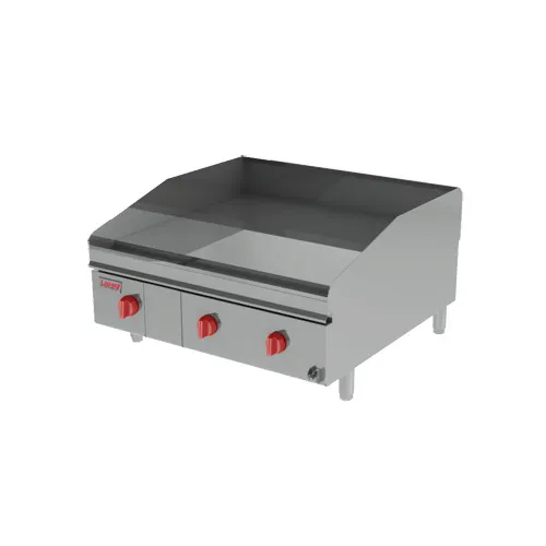 Lang 236ZSD 36" Countertop Gas Griddle, Solid State Controls, 1" Steel Plate, 105.000 BTU