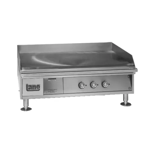 Lang CLG36 36" Countertop Electric Griddle with 36" x 23" Surface, Steel Plate, Thermostatic Controls, 440v