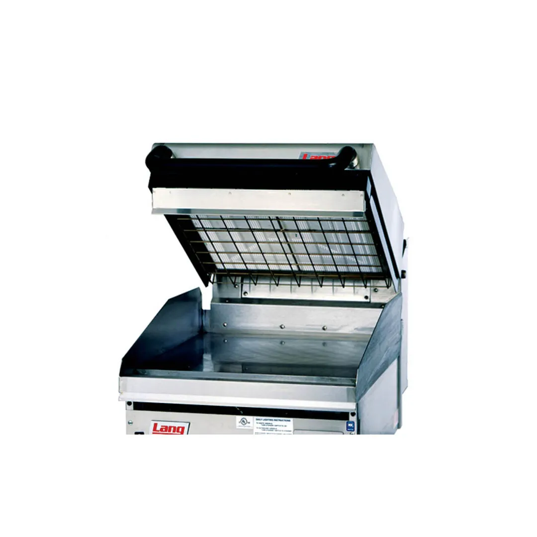 Lang CSG24 24" Thermostatic Gas Griddle with Platens/Clamshell, Infrared Elements, 54.000 BTU
