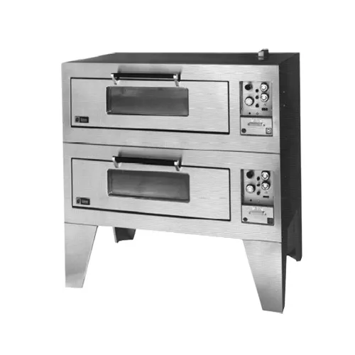 Lang DO54B2M 54" Electric Marine Double-Deck Bake Oven w/ 1 Rack/Deck, 16" Bolt-Down Legs