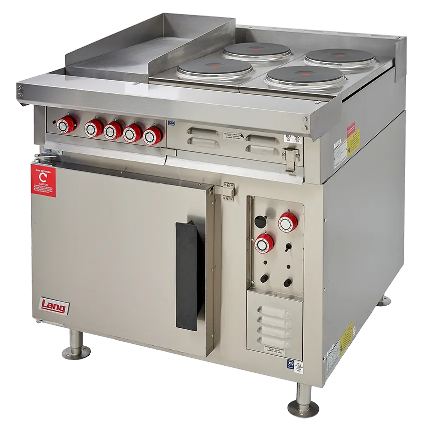 Lang R36C-ATC Heavy Duty Range, Electric, 36"W