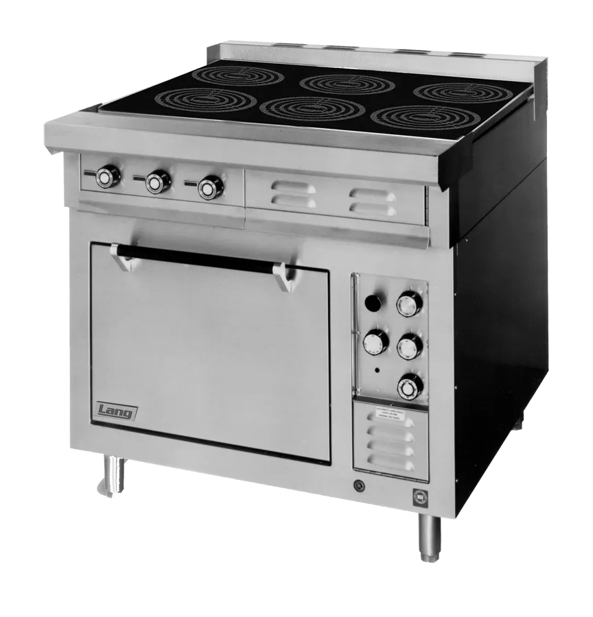 Lang RI36S-ATE Induction Range, Electric, Floor Model, 36"W