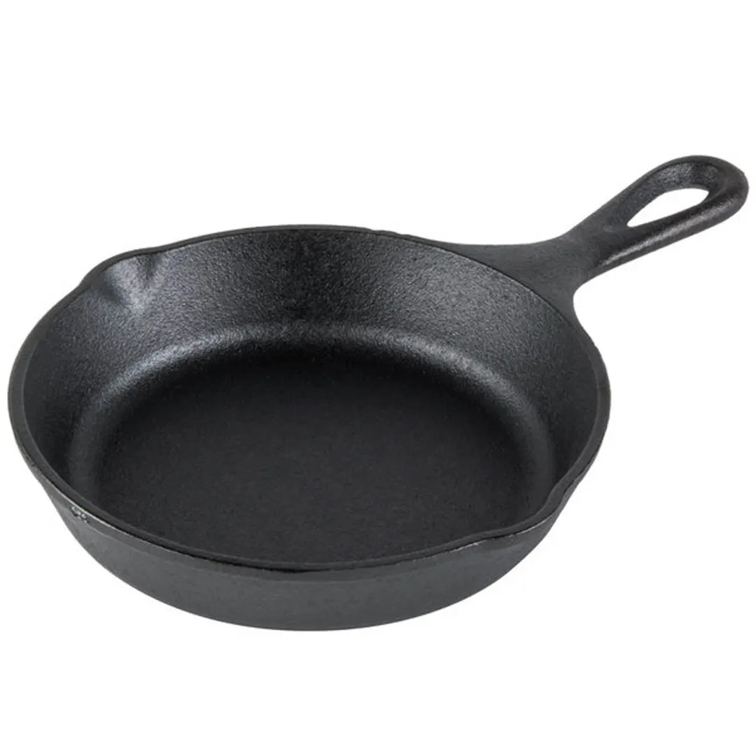 Lodge H3SK Skillet – 6-7/8" Round Cast Iron, 1-3/8" Height, Induction Ready, Rust‑Resistant