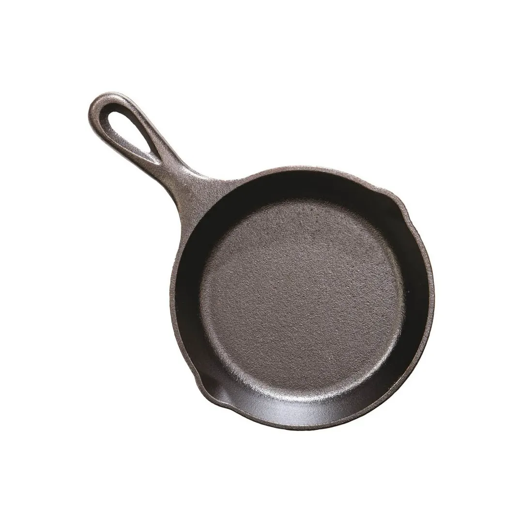 Lodge H5MS Mini Skillet - 5-1/8" Dia., 1-1/16" H, Cast Iron, Oven & Induction Safe, Dishwasher-Ready