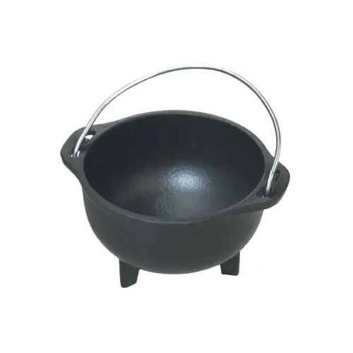 Lodge HCK Country Kettle - 1-Pint, 4-7/8" Dia., 3-1/16" H, Cast Iron, Heat-Treated, Oven & Grill Safe