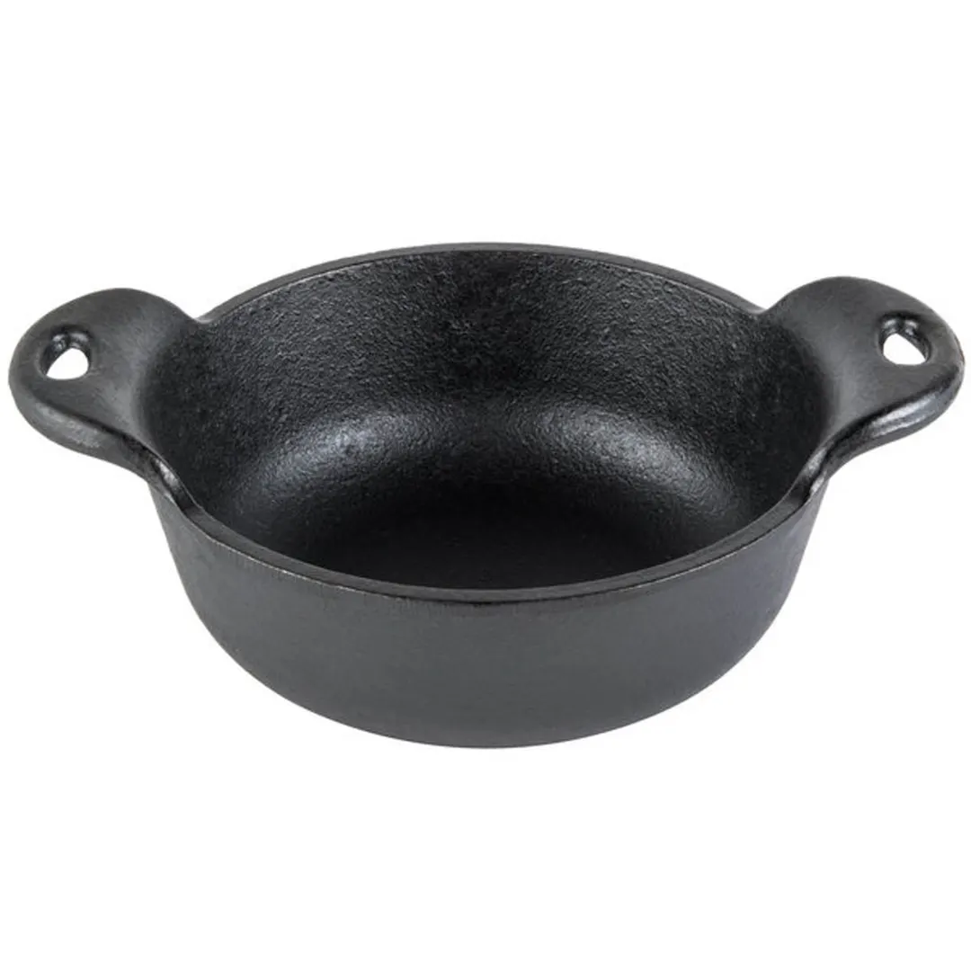 Lodge HMSB Mini Server, 12 Oz., 5" Dia. 2-3/8" H, Cast Iron, Rust‑Resistant, Dishwasher Safe