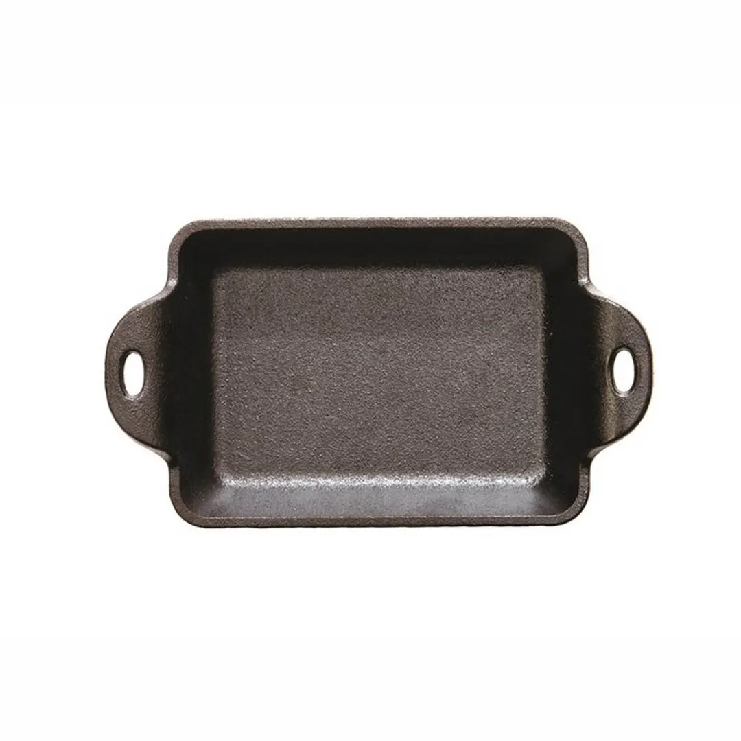 Lodge HMSRC Mini Server, 10 Oz., 7-9/16" L x 4-5/16" W x 1-11/16" H, Cast Iron, Dishwasher Safe