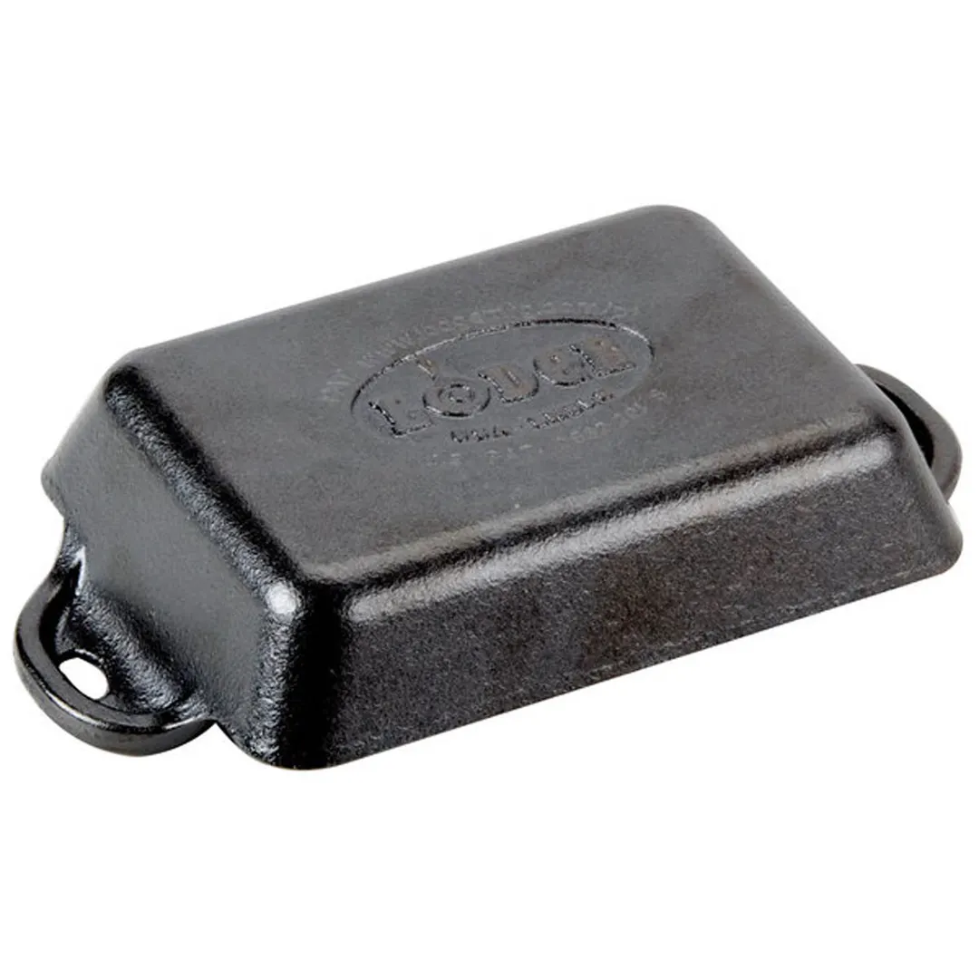 Lodge HMSRC Mini Server, 10 Oz., 7-9/16" L x 4-5/16" W x 1-11/16" H, Cast Iron, Dishwasher Safe