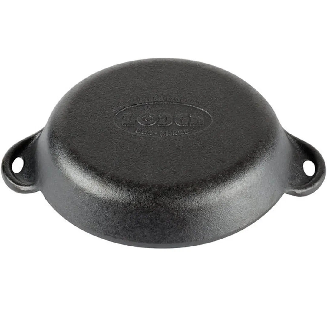 Lodge HMSRD Mini Server, 14 Oz, 6-3/8" Dia x 1-5/8" H, Cast Iron, Heat‑Treated, Induction, Oven Safe
