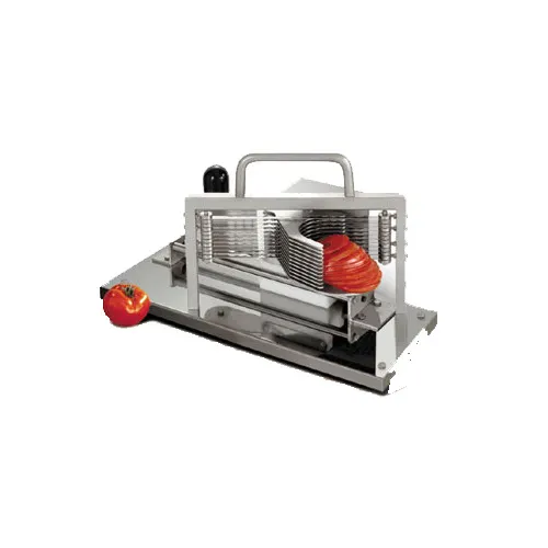 Louis Tellier CTX - Commercial Tomato Slicer, 1/4" Scalloped Stainless Steel Blade, Manual Power, 1/4" Slices