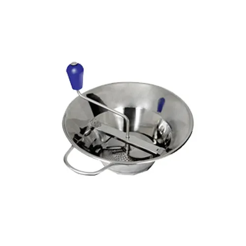 Louis Tellier X3 Manual Mill, 5‑Qt, 12" Top × 6" Bottom × 9‑3/4" Deep, Stainless Steel, 3 Grids
