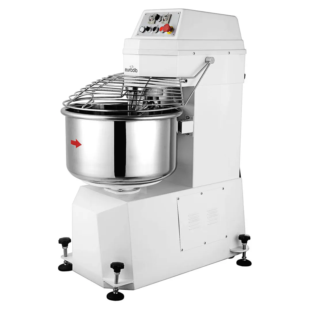 Eurodib LRGM25BETL Spiral Mixer with Timer, 77 qt, 2 Speed, 55 lbs Dough Capacity