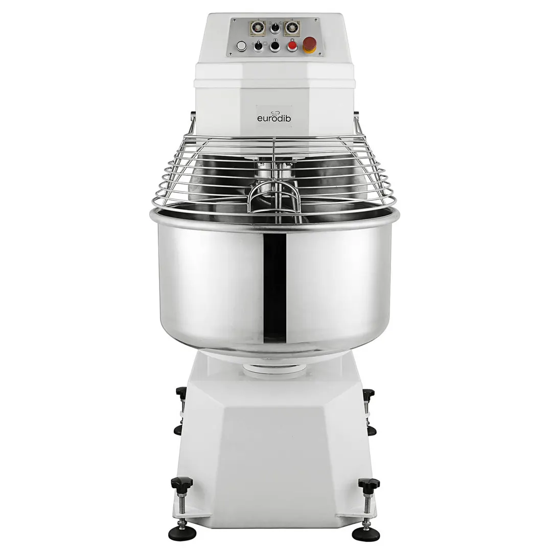 Eurodib LRGM50BETL Spiral Dough Mixer with 137 qt Fixed Bowl, 2-Speed, 110 lbs Dough Capacity