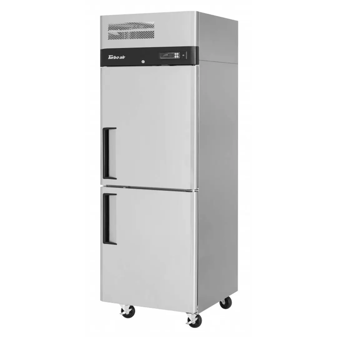 Turbo Air M3F24-2-N 28-3/4" 2-Half Solid Door Reach-In Freezer, Top Mounted, 21.5 cu. ft., Stainless Steel Exterior