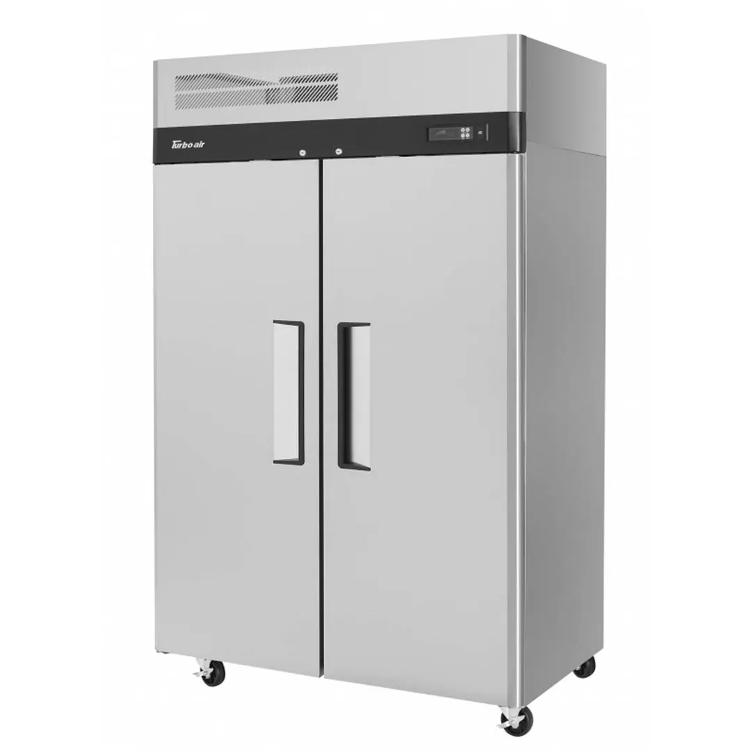 Turbo Air M3F47-2-N 51-3/4" 2-Solid Door Reach-In Freezer, Top Mounted, 42.1 cu. ft., Stainless Steel