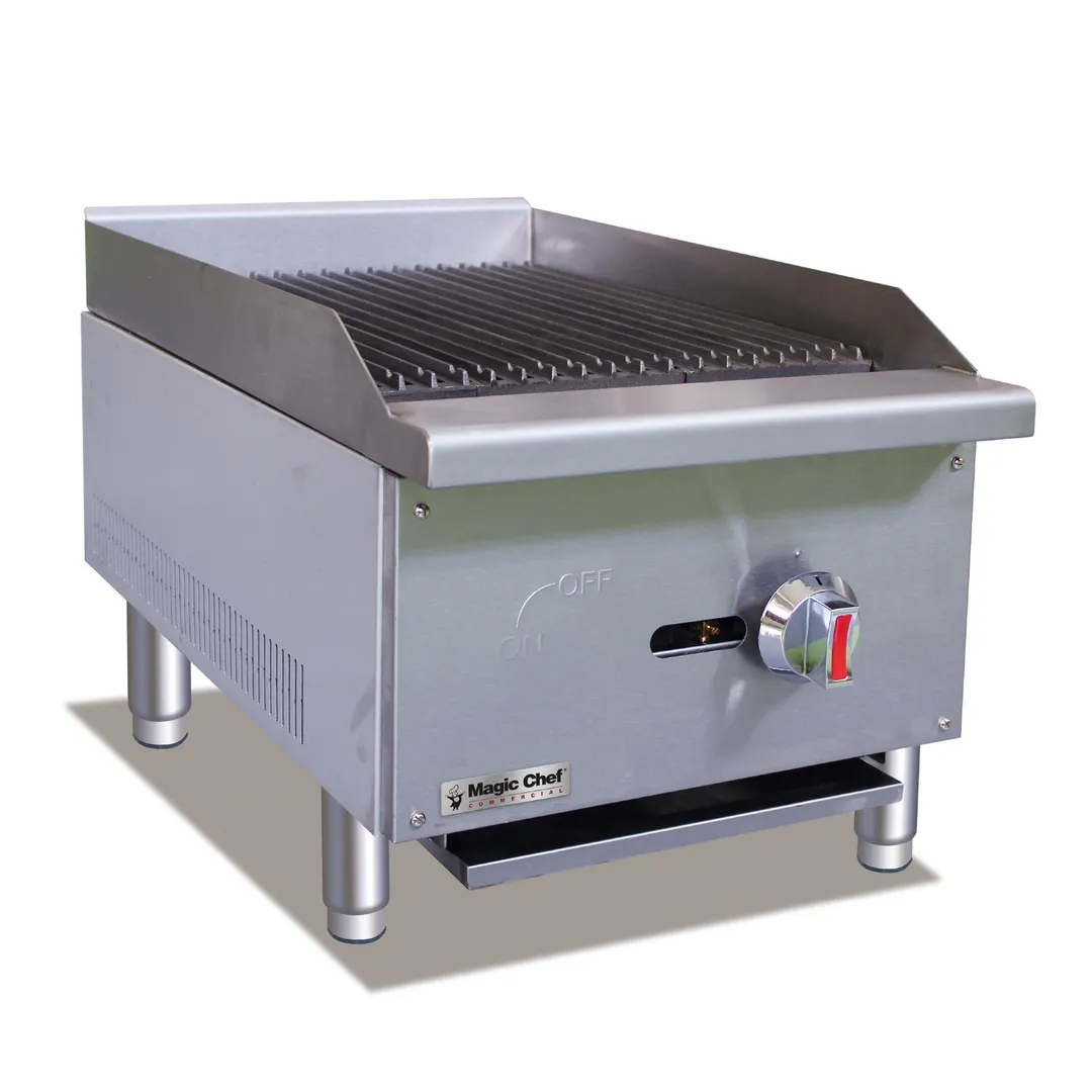 Magic Chef M16CB 16" Countertop Gas Radiant Charbroiler w/ (1) Burner, 30.000 BTU